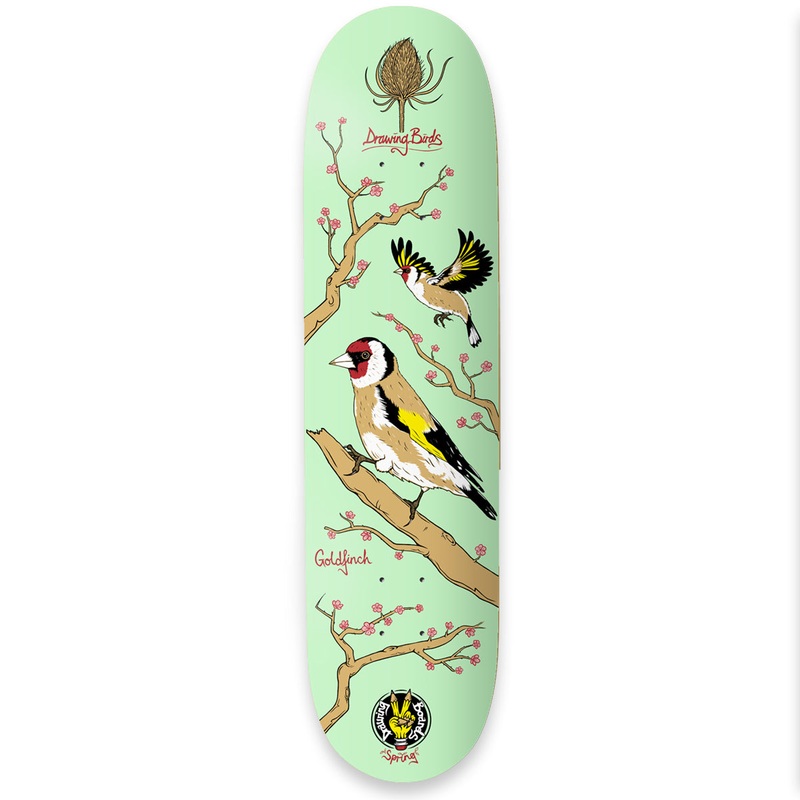 The Drawing Boards – 8.25″ – Seasonal Birds – Goldfinch Deck