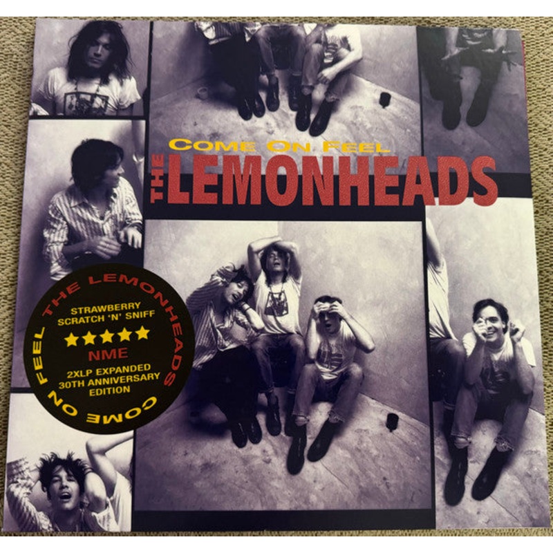 The Lemonheads  Come On Feel The Lemonheads 2xLP Vinyl LP Record W/ Strawberry Scratch ‘N Sniff Sticker