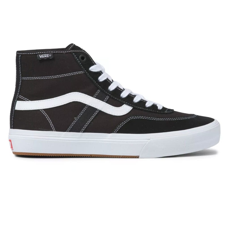 VANS SKATE CROCKETT HIGH BLACK WHITE 8