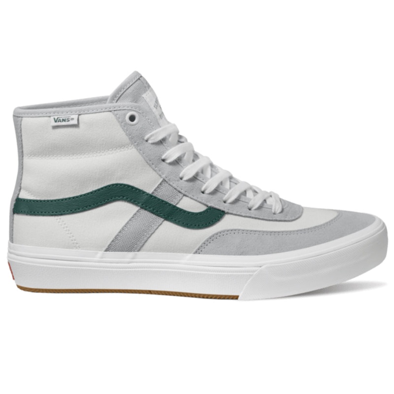 Vans Skate Crockett High Grey Green Shoes Grey/ Green 8