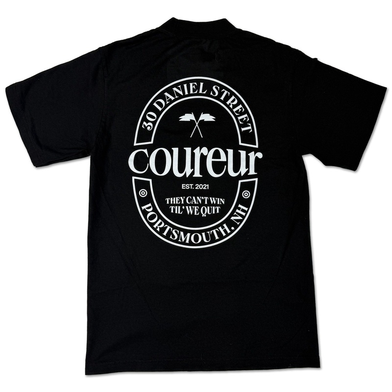Coureur Goods 23 Crest Garment Dyed Tee Black S