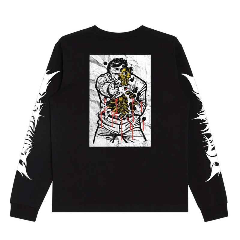 Deathwish Saturday Night Long Sleeve T Shirt Black Medium
