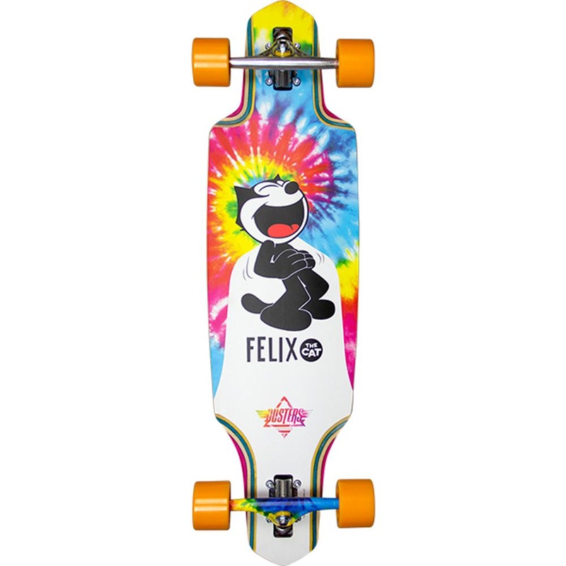 Dusters Channel Felix Tiedye 34″ Drop Through Longboard Complete