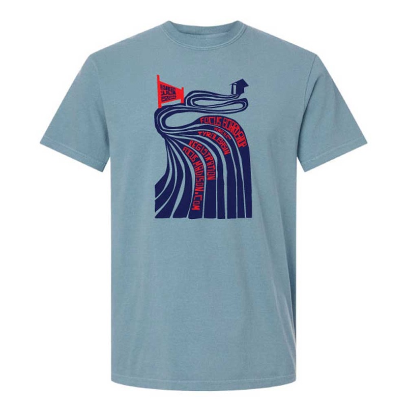 Focus Boardshop 2025 Banked Slalom Short Sleeve T-Shirt X-Small Ice Blue