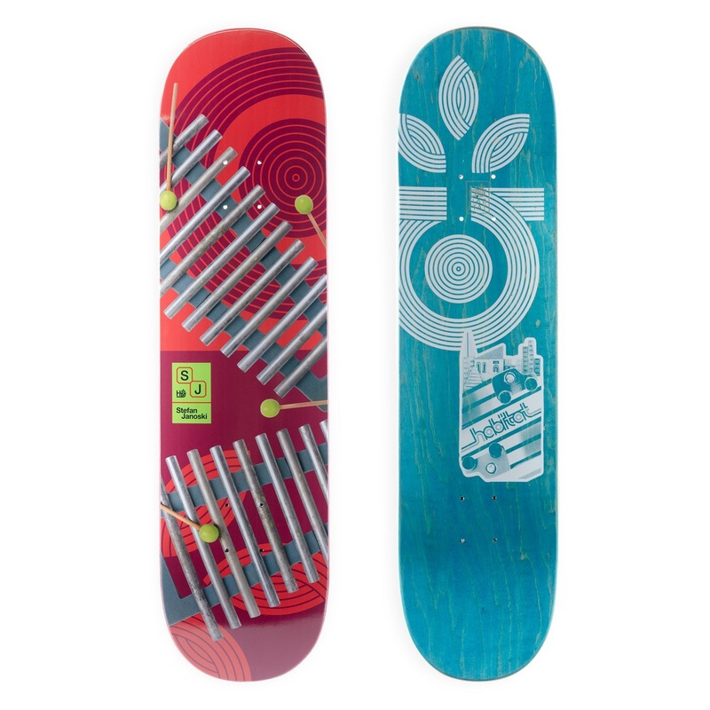 HABITAT STEFAN JANOSKI “AUDIOCENTRIC” 8.125″ SKATEBOARD DECK