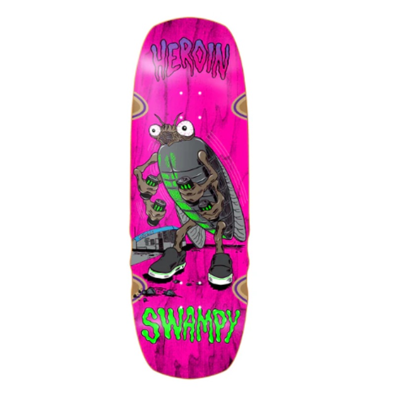 Heroin Swampys Bug Skateboard Deck 10.75″ Deck only 10.75