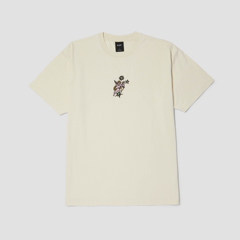 HUF Cupid Shortsleeve Washed T-Shirt Natural Small