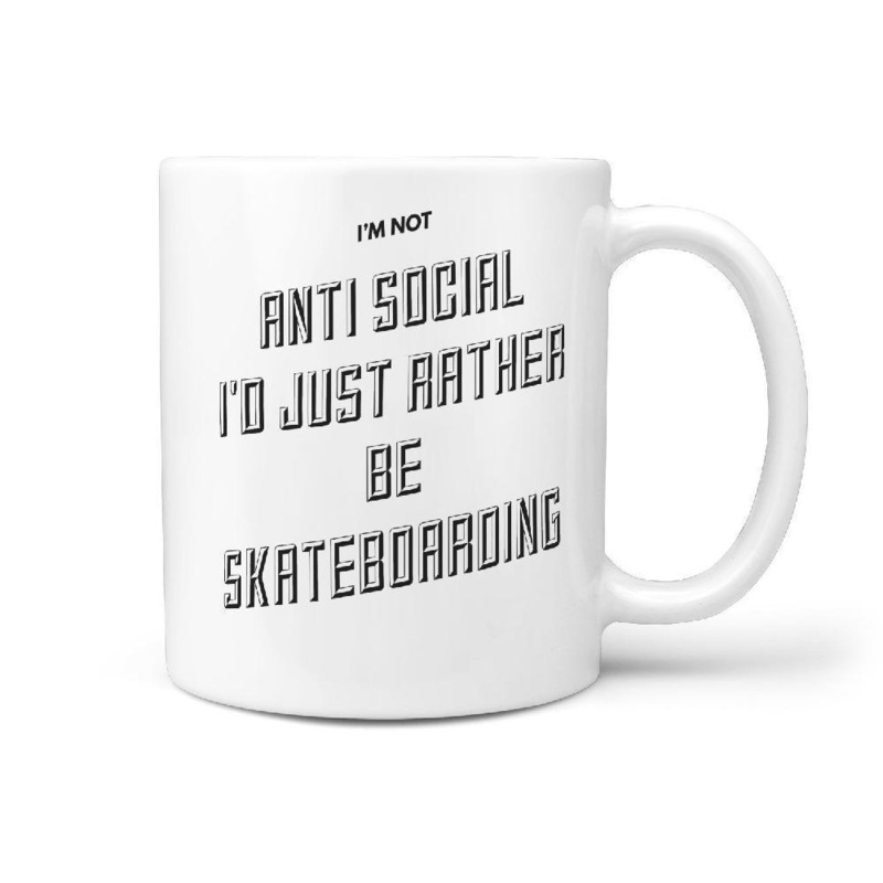 I’m Not anti social I’d Just Rather be Skateboarding Mug