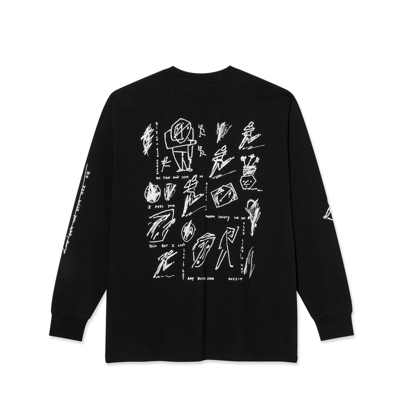 Polar Sad at Times L/S Tee Black M