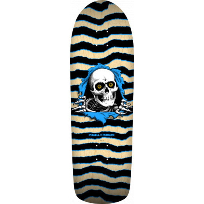Powell Peralta Old School Ripper Skateboard Deck Nat/Blue- 9.89 10.0