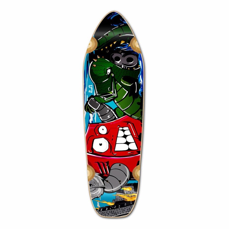 Punked Mini Cruiser Robot Deck Deck