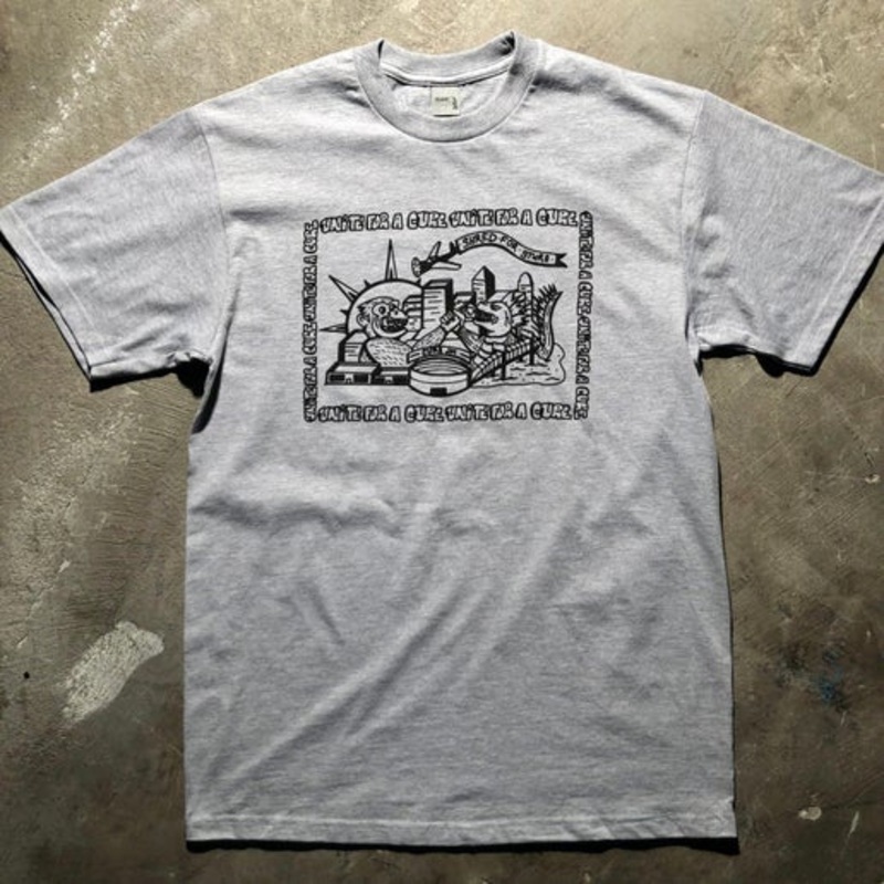 Shred For Sturg – Unite for a Cure Tee – Heather Grey – Size Small