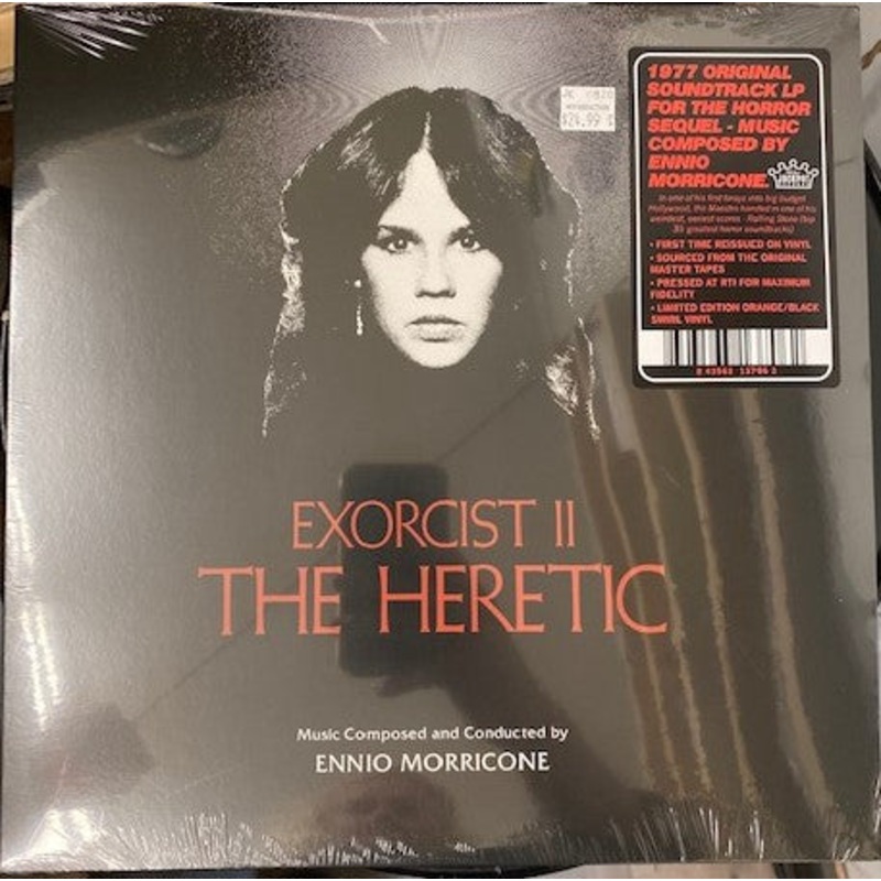 Soundtrack – Ennio Morricone – Exorcist II: The Heretic OST Black/Orange Swirl Color Vinyl LP Record