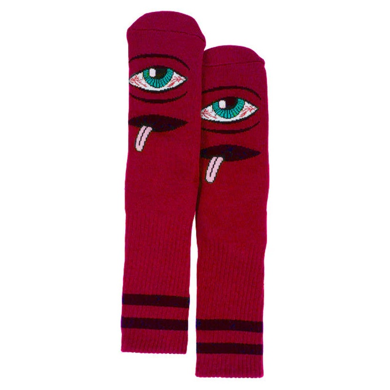 Toy Machine Bloodshot Eye Red Socks Red One size fits all