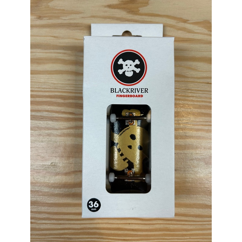 Blackriver Fingerboard “New Skull” gold Set 5ply 36mm