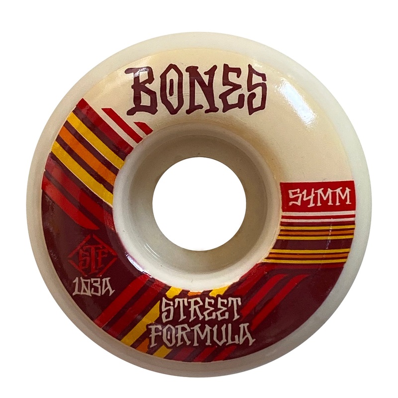 Bones – 54mm – STF Retros 103a V4 Wide – White