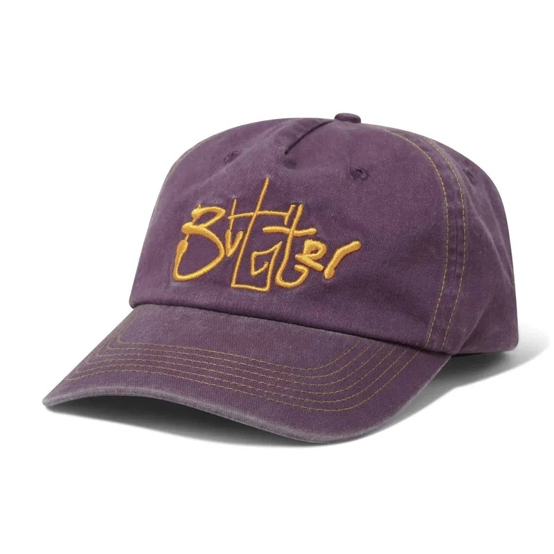 Butter Goods Scribble 5 Panel Cap Washed Mauve