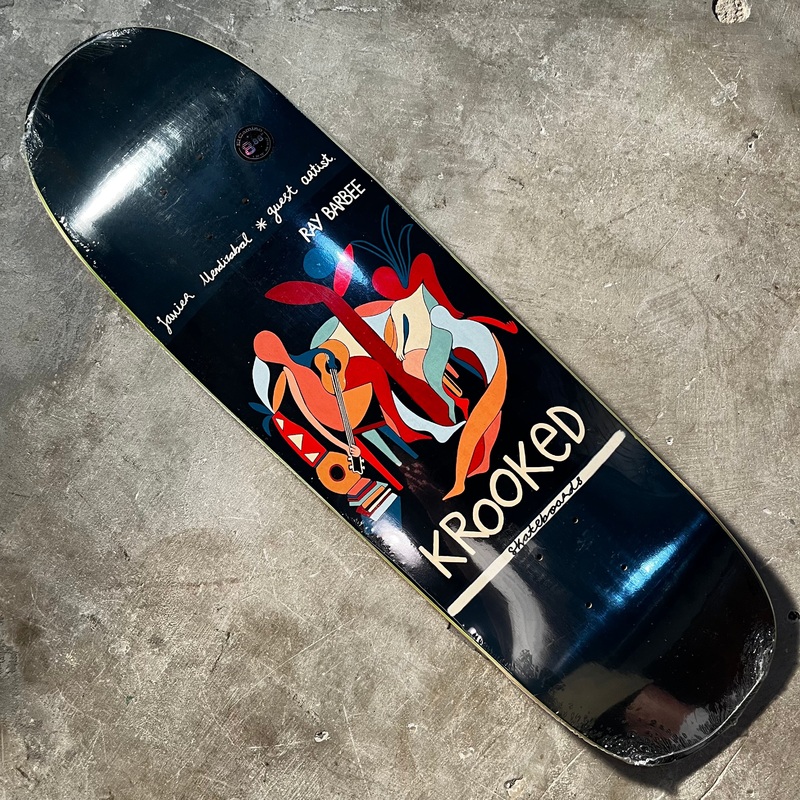 Krooked Skateboards – Ray Barbee Little Postcards by Javier Mendizabal Guest Deck – 8.88″