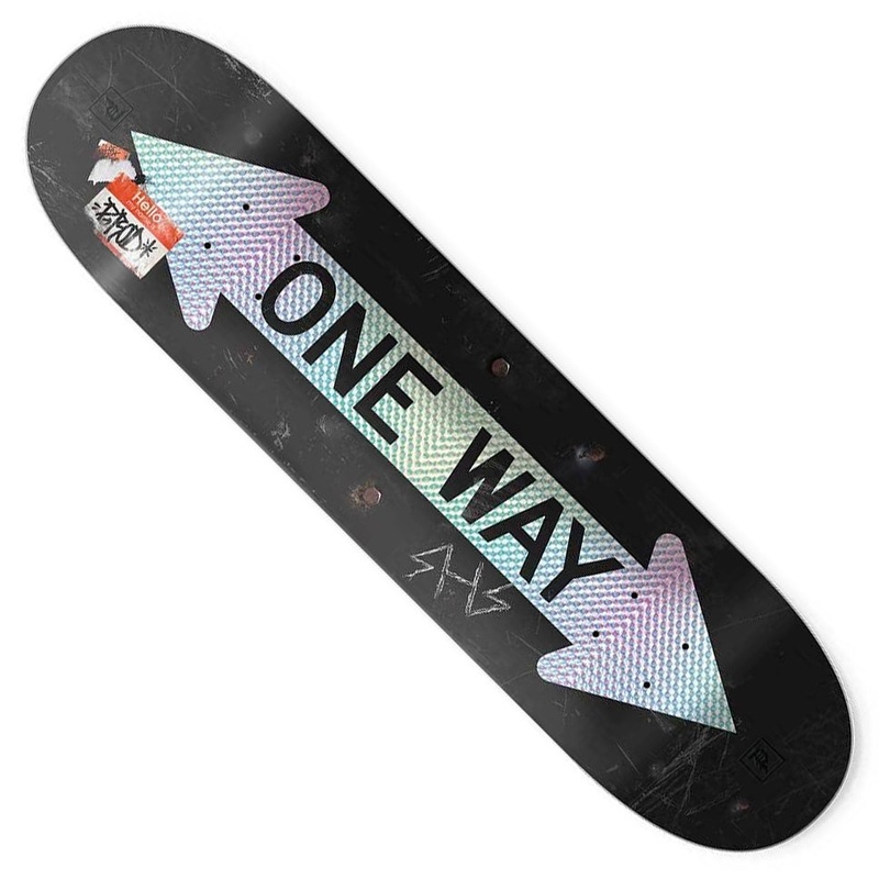 Primitive Skateboarding Paul Rodriguez One Way Twin Deck Multicolor 8 x 31.85 WB:13.85