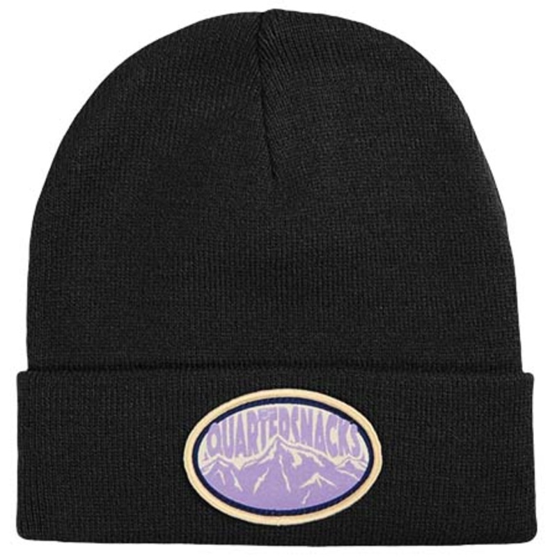 Quartersnacks Mountain Patch Beanie Black One size fits all