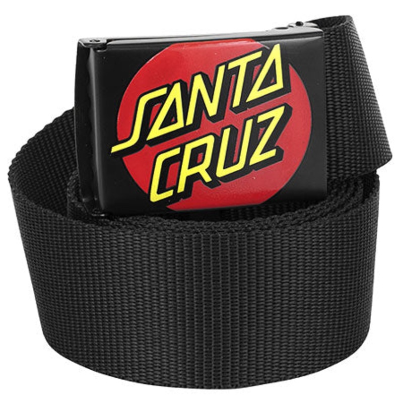Santa Cruz Classic Dot Mens Web Belt Black One size fits all