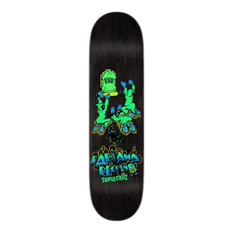 Santa Cruz Delfino Ego 8.25″ Skateboard Deck Assorted Stains 8.25