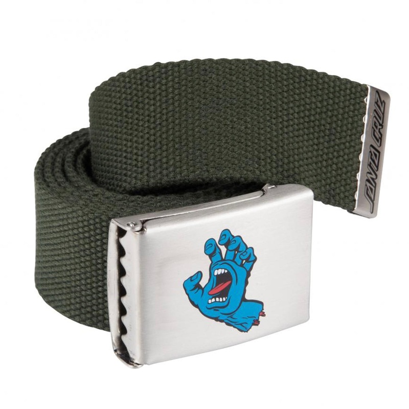 Santa Cruz – Screaming Hand Belt – Olive – One Size