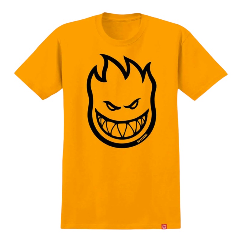 Spitfire BigHead T Shirt Gold/Black S