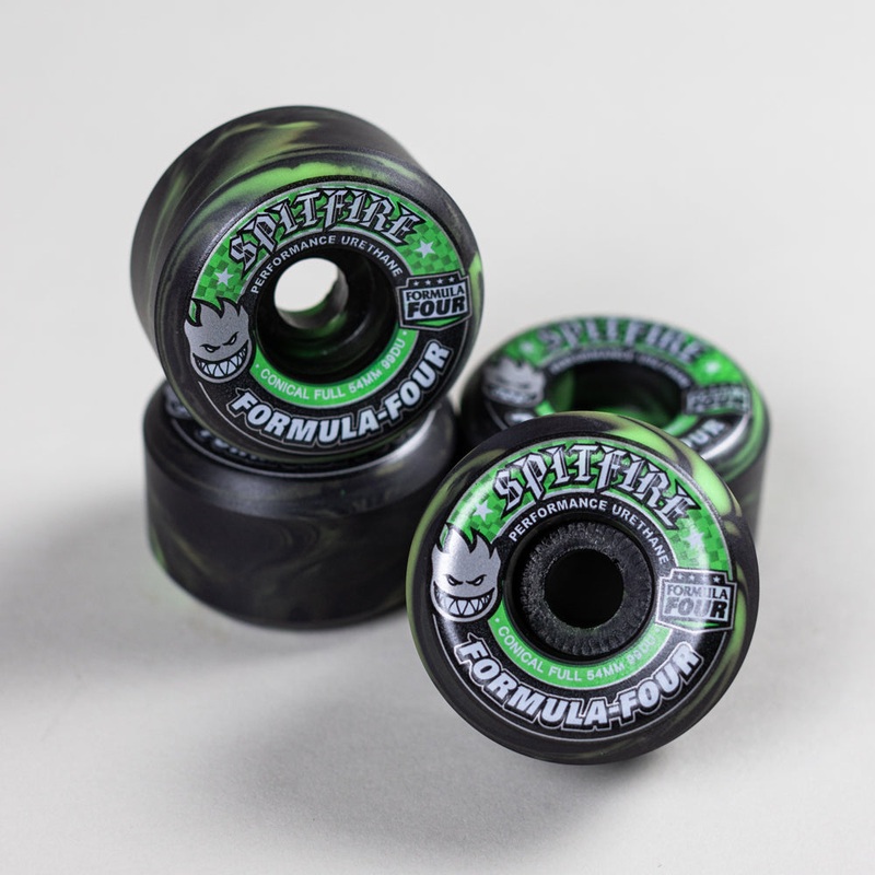 Spitfire Wheels Southside Skatepark F4 OG Classics 54mm99A Green Black Swirl
