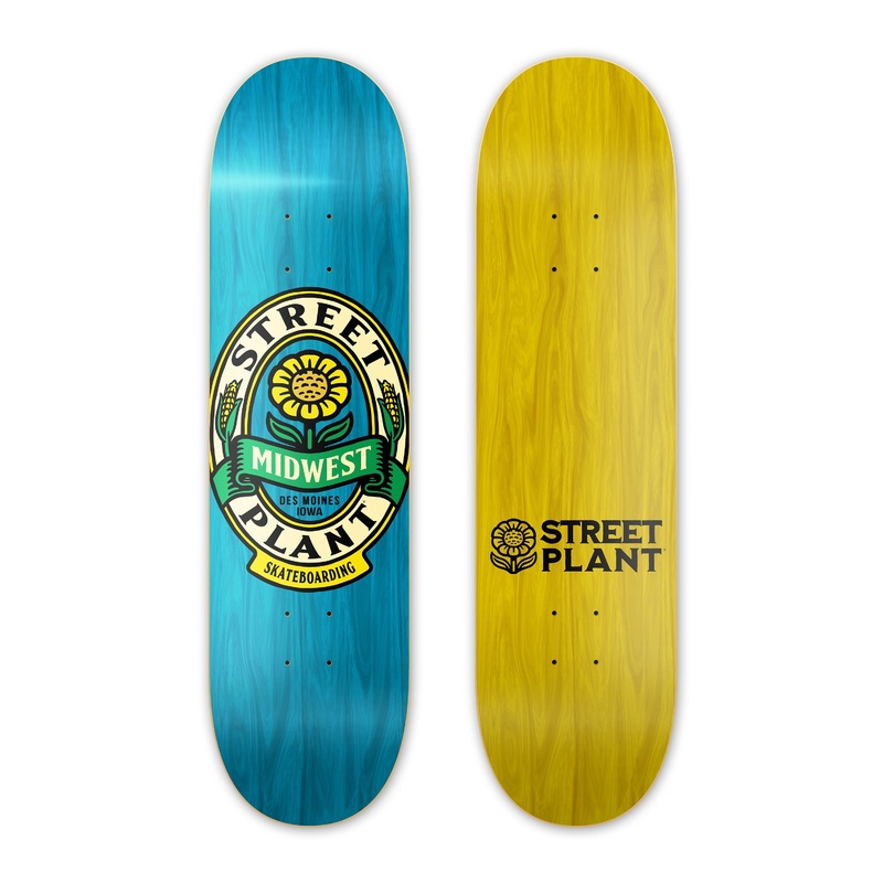 Street Plant Midwest Flower 8.125″ Skateboard Deck