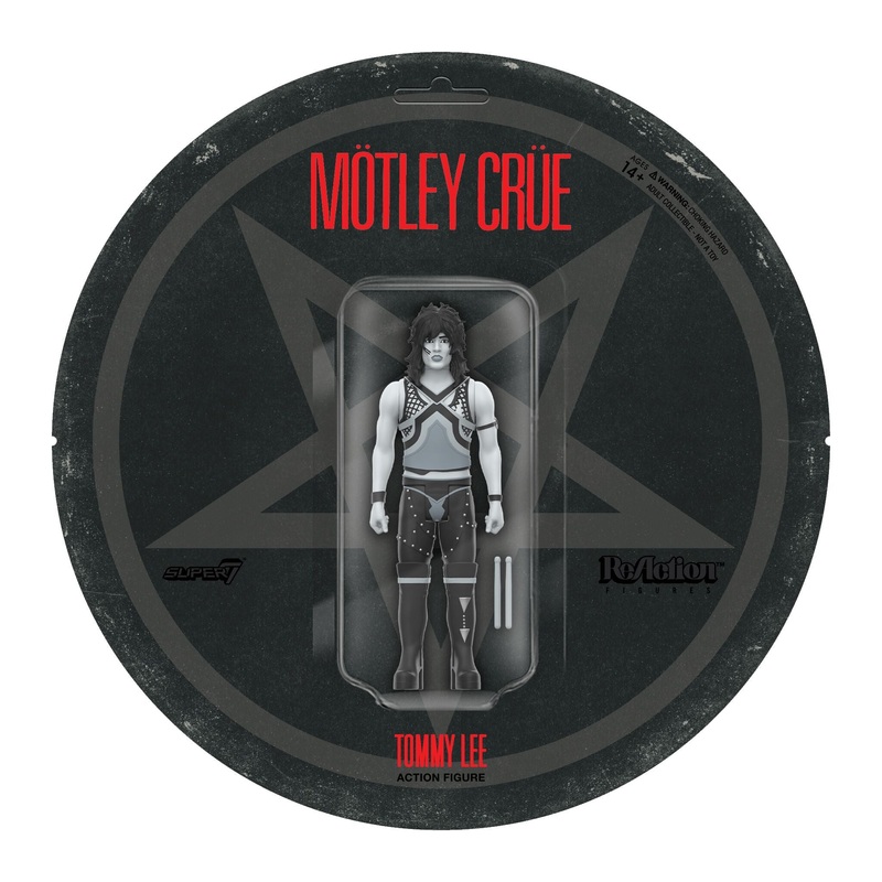 Super7 x Mtley Cre – Tommy Lee (Shout At The Devil B&W)  ReAction Figure