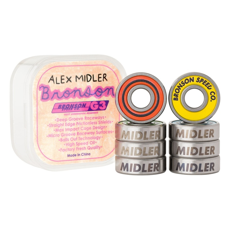 Alex Midler G3 Bronson Skateboard Bearings No Color No Size