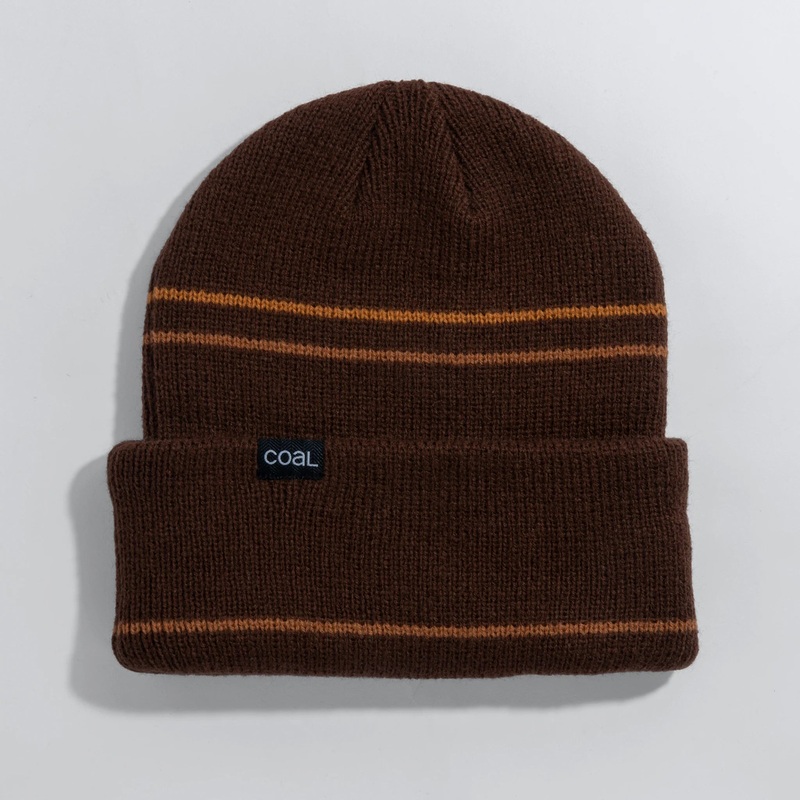 Coal Wayne Beanie Brown/Burnt Orange