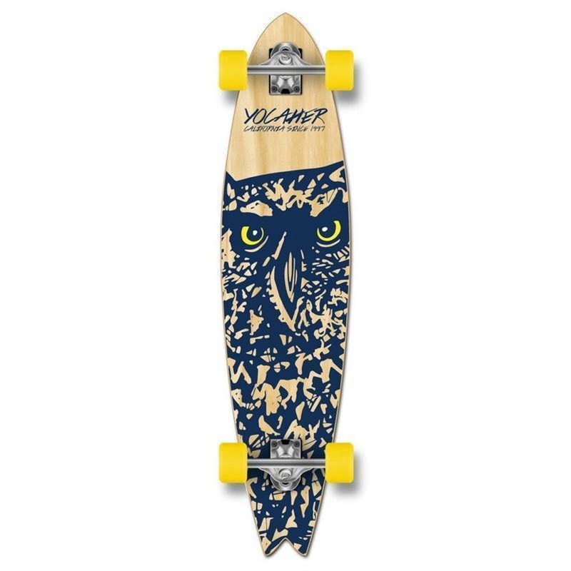 Fishtail Longboard 40 inch Owl from Punked – Complete Complete