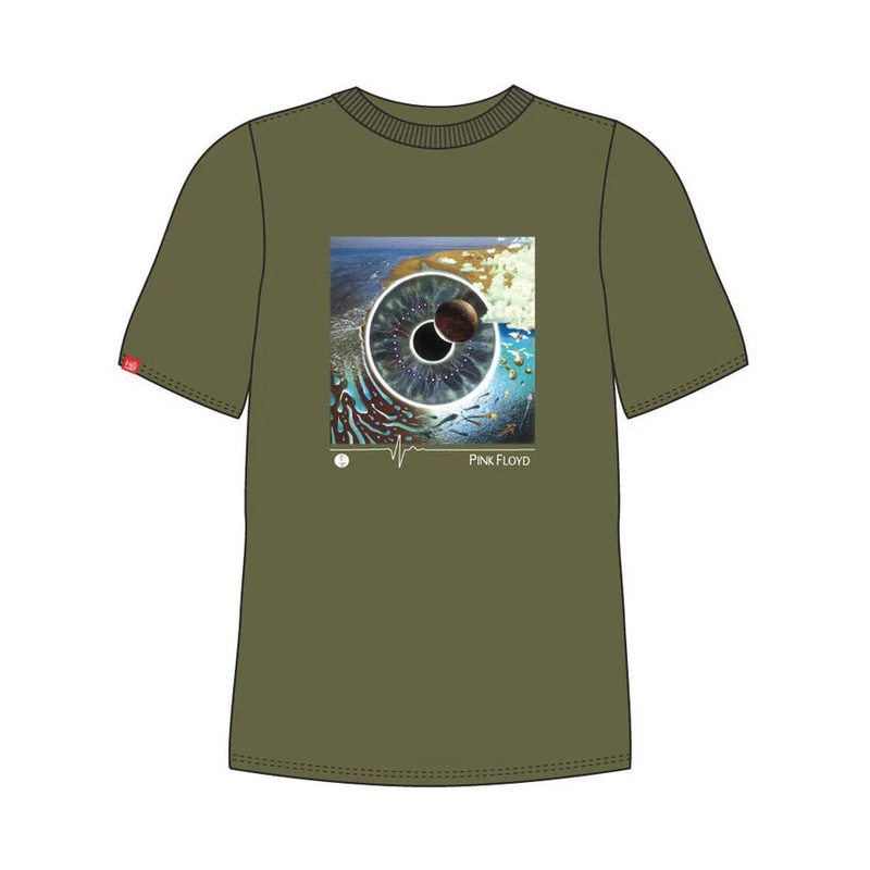 HABITAT X PINK FLOYD PULSE T SHIRT OLIVE S