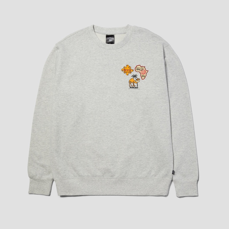 HUF x Land Cruiser Overland Touring Crew Ash Small