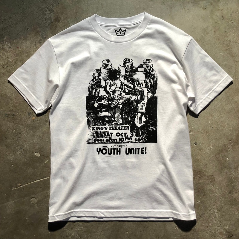 King Skateboards – Youth Unite Tee – White Large