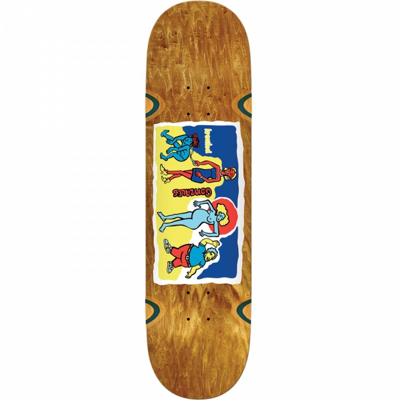 Krooked Gonz Family Affair 9″ Brown Wheel Wells Skateboard Deck