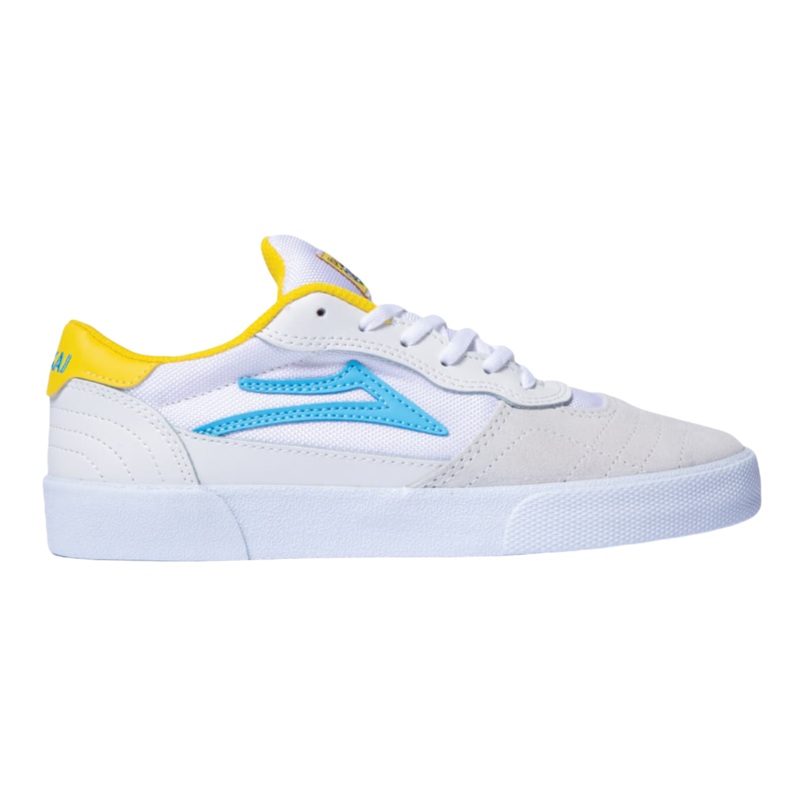 Lakai Cambridge x Pacifico White/Cyan Suede 5 White