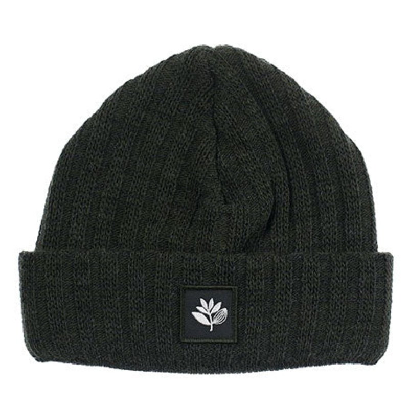 Magenta Magenta Ribbed Wool Beanie Khaki/ Green One size fits all