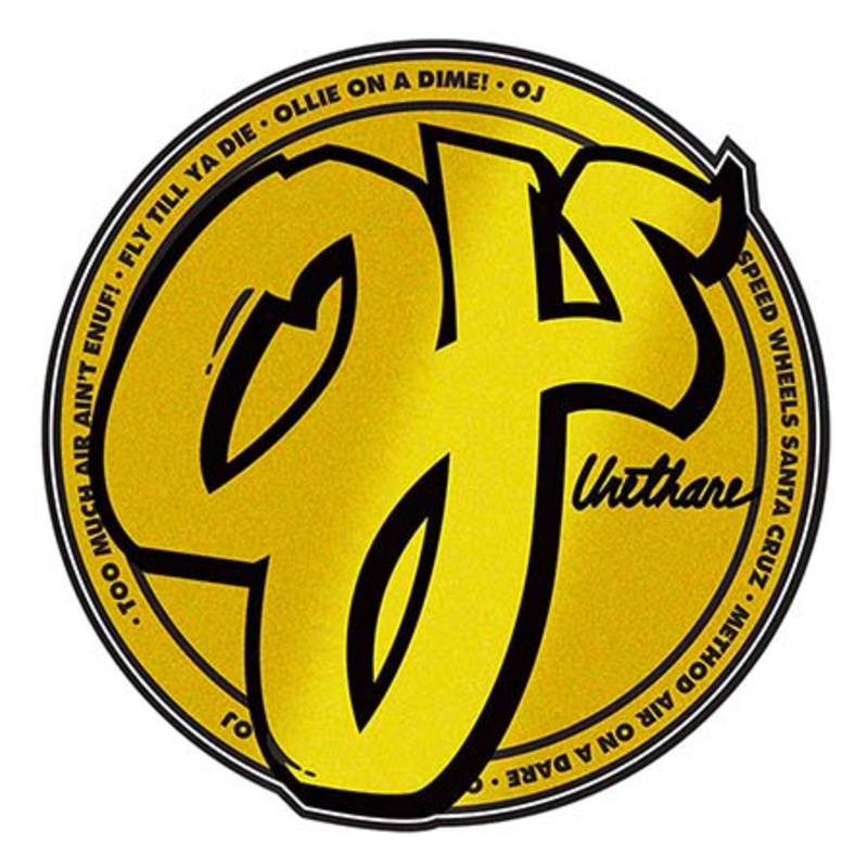 OJ 3 Classic Gold Foil Sticker Gold Foil 3 x 3