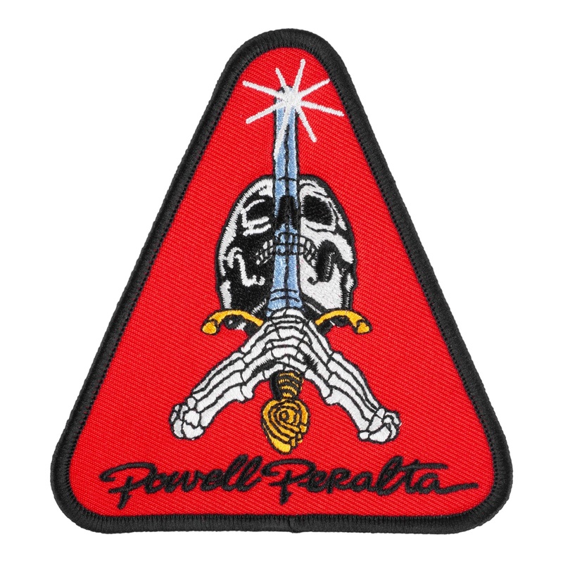 Powell Peralta Skull and Sword Patch Red OS