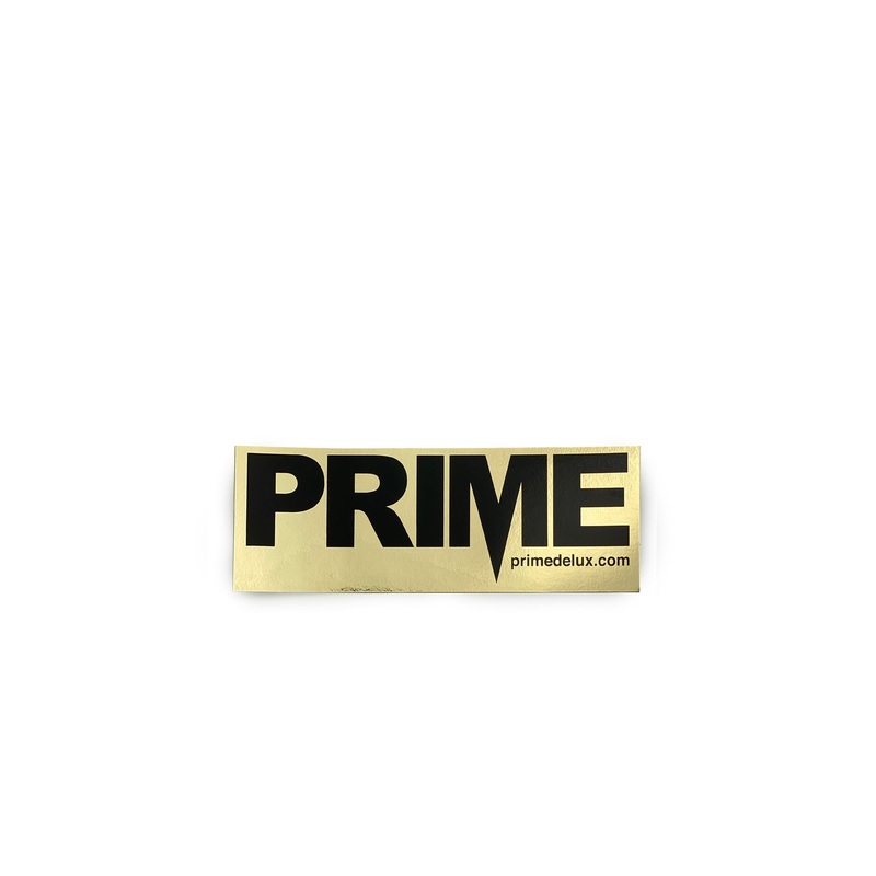 Prime Delux OG Sticker M – Black / Foil Gold
