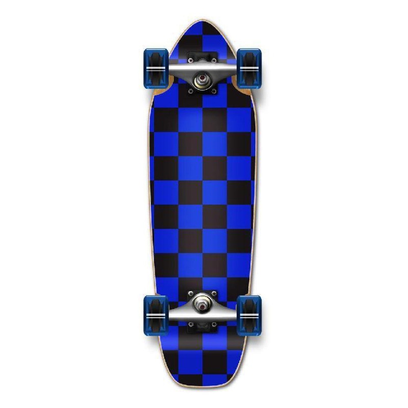 Punked Mini Cruiser Complete – Checker Blue Complete