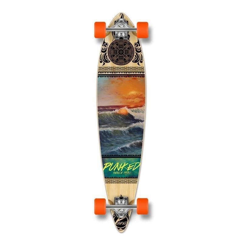 Punked Wave Scene Pintail 40″ Longboard Complete