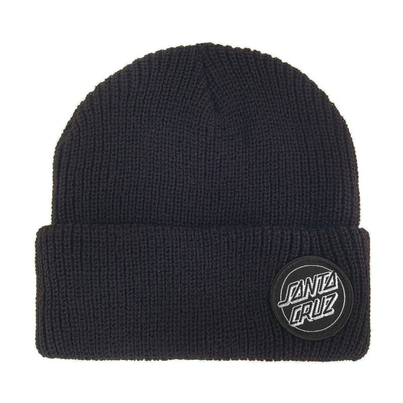 Santa Cruz Outline Dot Beanie – Black