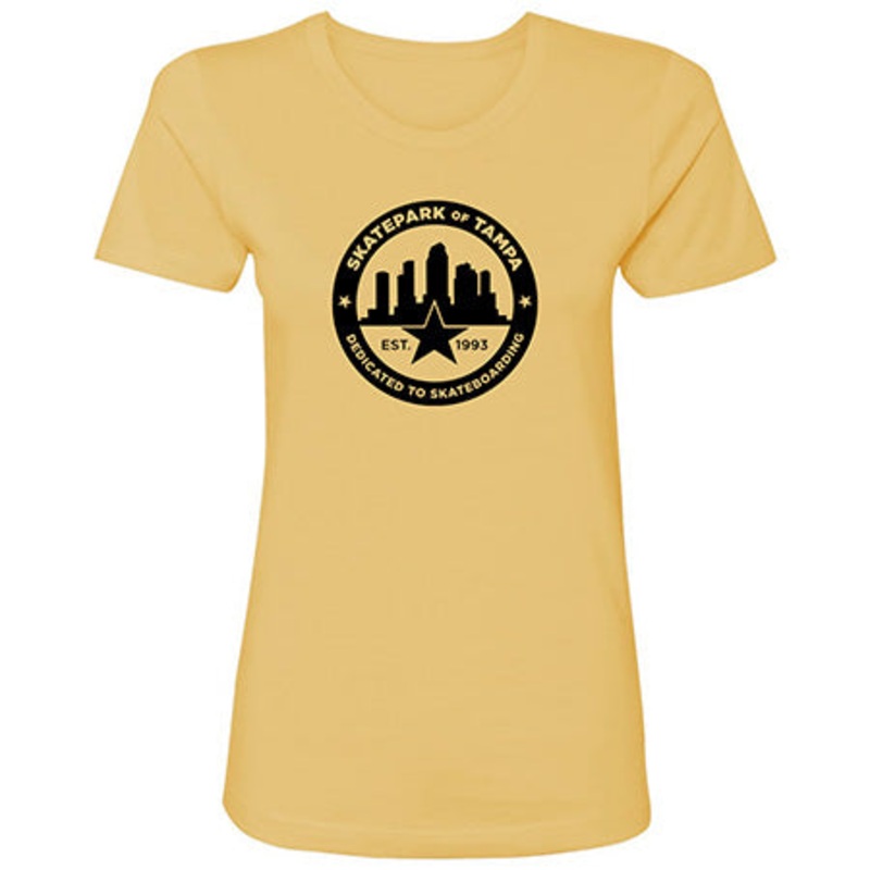 Skatepark of Tampa Circle City Basic Ladies T Shirt Banana Cream Small
