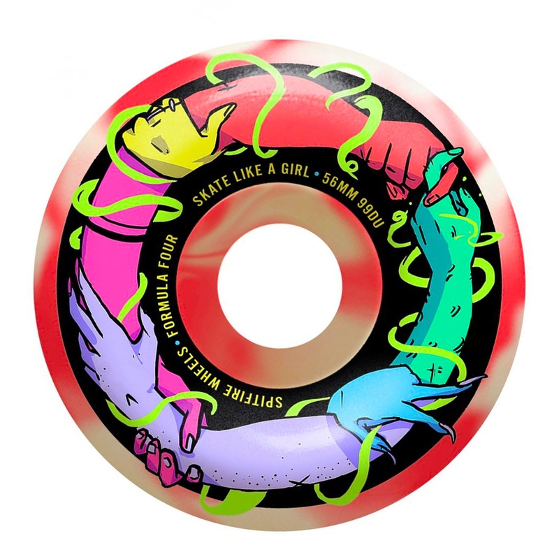 Spitfire – 56mm – 99a Friends Of Sk8 Like a Girl CO – White / Pink