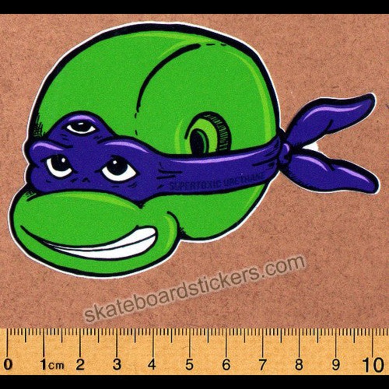 Super Toxic Urethane – Ninja Turtles Skateboard Sticker Purple