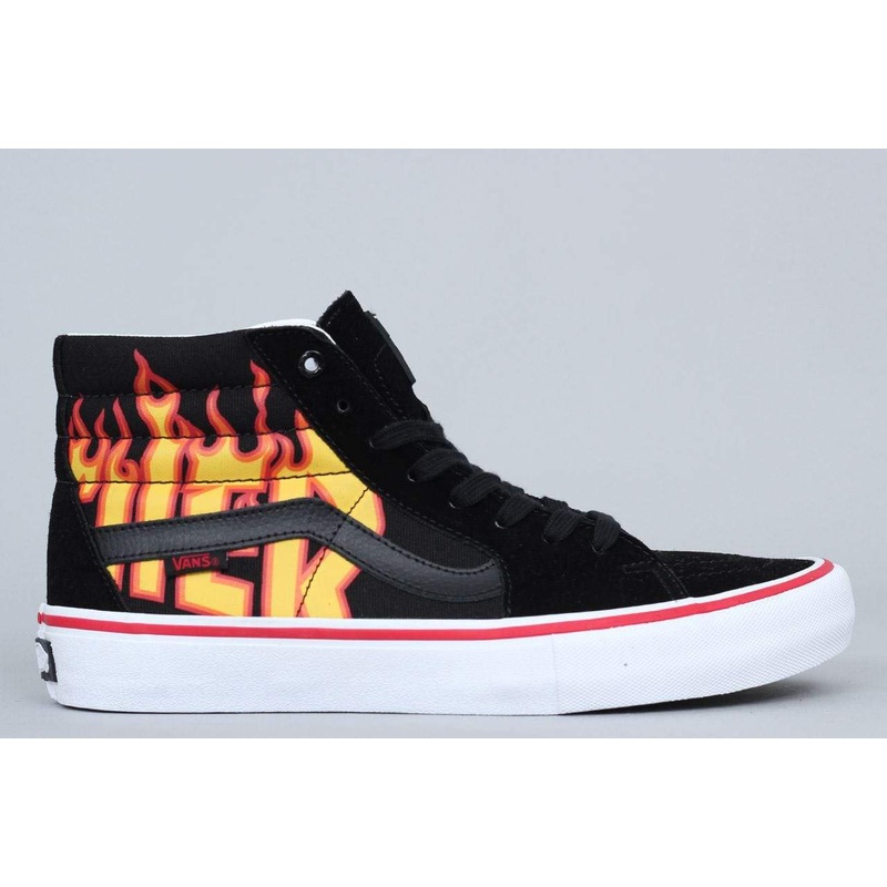 Vans Sk8-Hi Pro Shoes (Thrasher) Black US7.5 /UK6.5